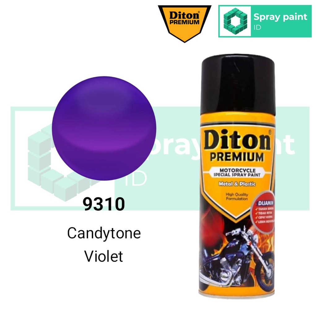 DITON PREMIUM 9310 CANDY TONE VIOLET CANDYTONE PILOX PILOK 400ml CAT SEMPROT SPRAY PAINT