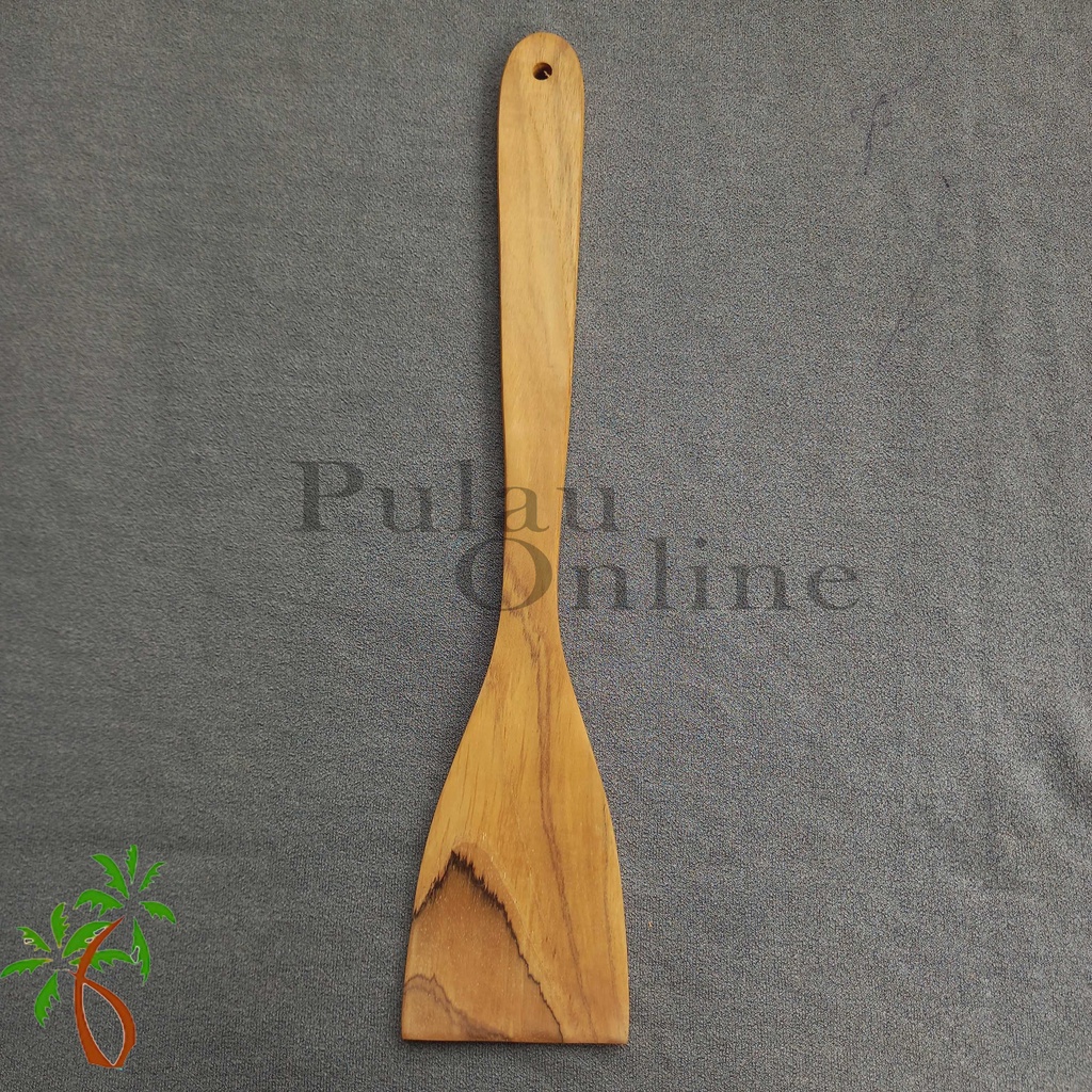 Spatula Kayu Jati Premium - Sutil Kayu - Sodet Kayu Jati - Pulau Online