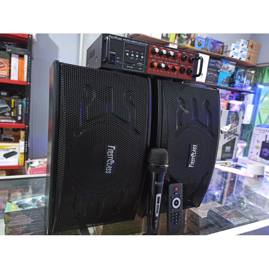 paket Karaoke paket sound sistem FIRSTCLASS speaker 6.5 Inch 300W