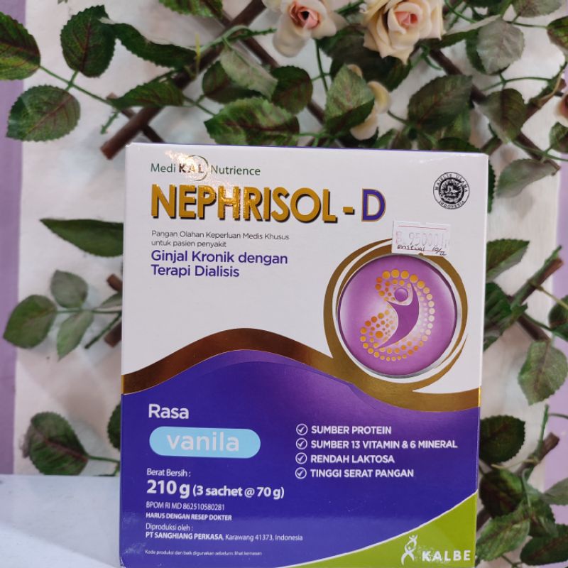 

Nephrisol-D Vanila 210g makanan untuk gangguan ginjal