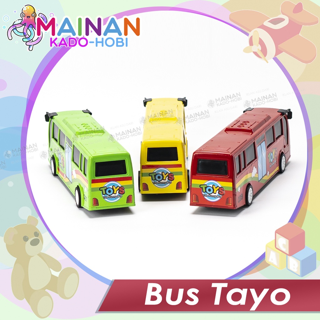 MAINAN ANAK DIECAST CAR MINIATUR MOBIL LITTLE BUS TAYO