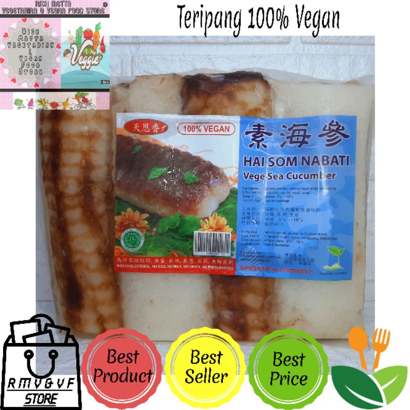 

Tian En Xiang Sea Cucumber 4pcs / Haisom Vegan / Teripang / Hai Som Vegetarian