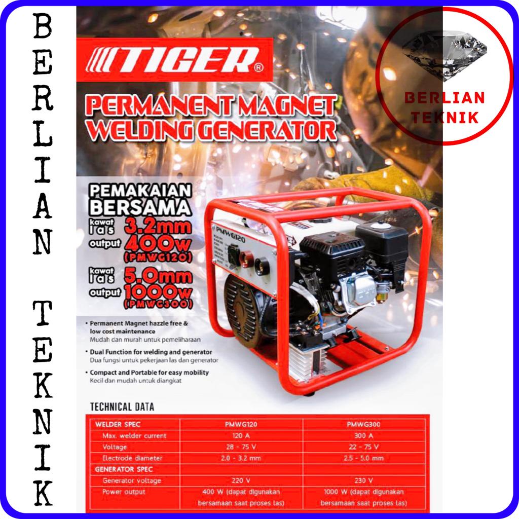 Mesin Las Bensin Welder Generator Gasoline Tiger PMWG 300