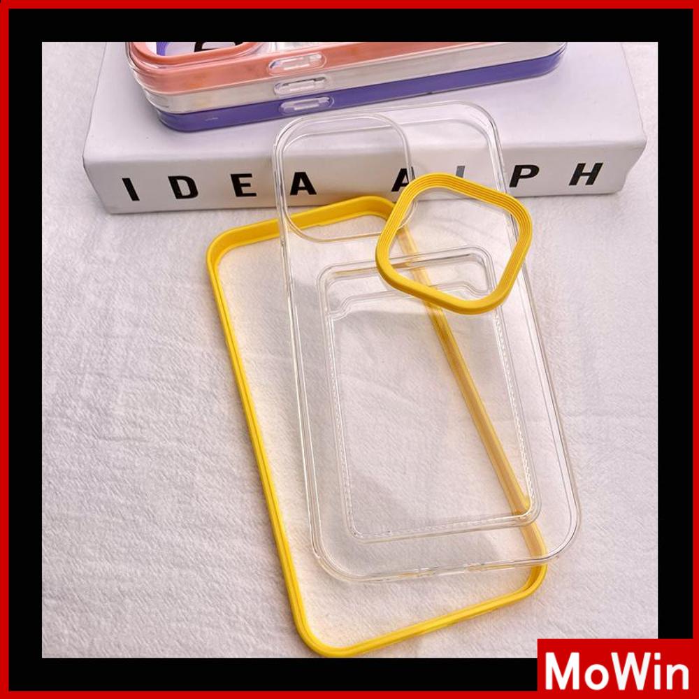 For iPhone 14 Pro Max iPhone Case 3 in 1 Card Holder Clear Case Candy Color Shockproof Protection Camera Black White Pink Purple Compatible For iPhone 13 Pro max 12 11 xr 7plus