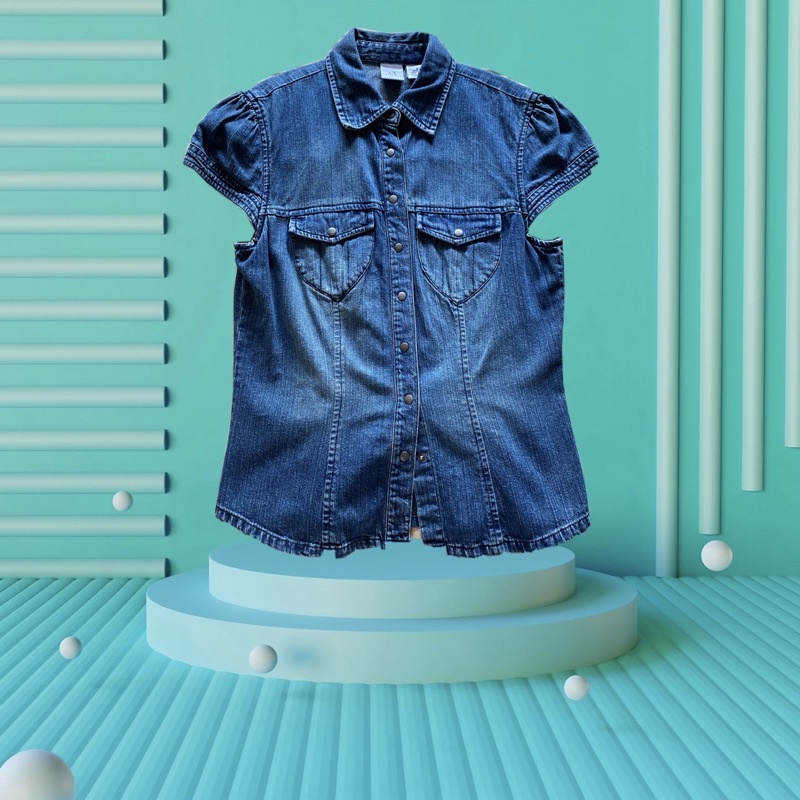 PRELOVED TOP JEANS DENIM ARMANI EXCHANGE