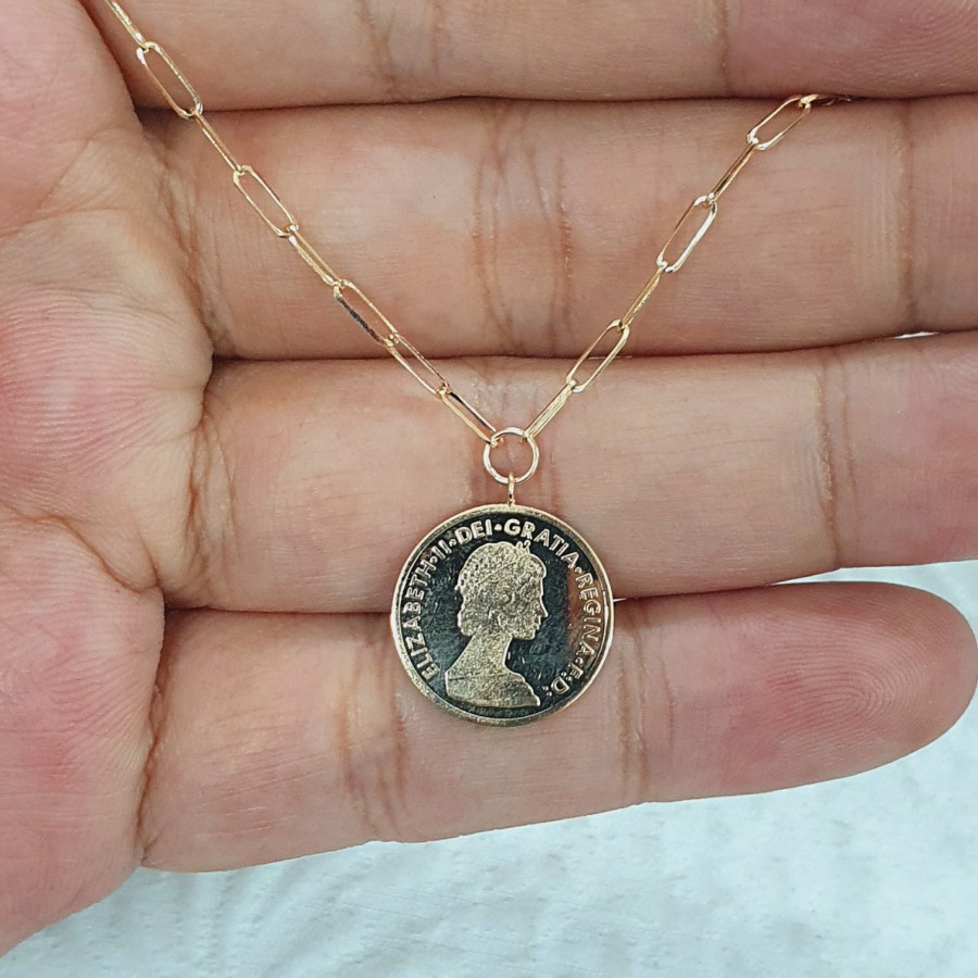 kalung paperlina coin two side emas 70% 700 70 %