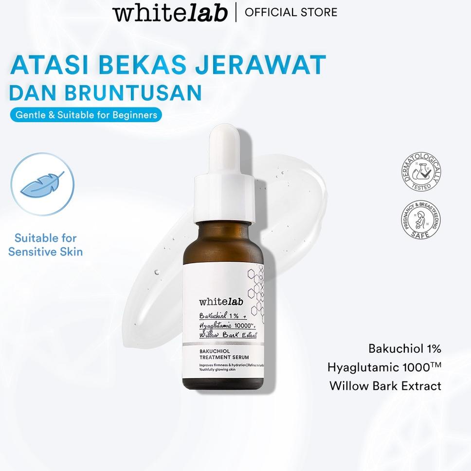 Ready Stock--Whitelab Paket Hydrating & Anti-Aging Dengan Bakuchiol Treatment Serum - Untuk Kulit Wa