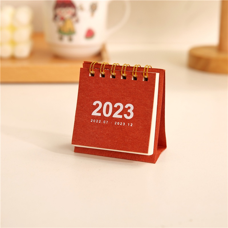 2023kalender Mini INS Kalender Desktop Kreatif Sederhana Harian Sekolah Kantor Siswa Perlengkapan