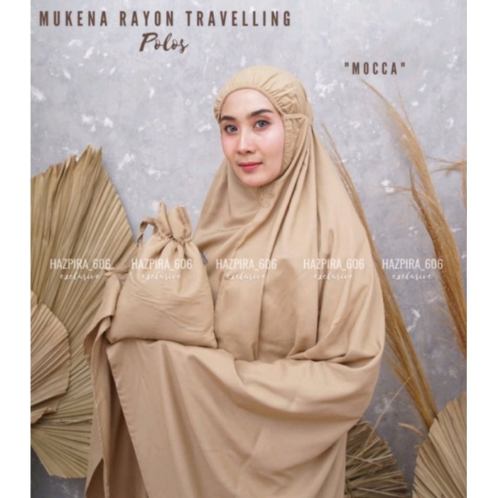 promo!! mukena dewasa jumbo linen 80s Mukenah Polos Travelling Jumbo