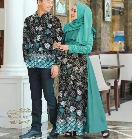 Murah Meriah CP ALAZKA BRUKAT BATIK, COUPLE PASANGAN, BRUKAT KATUN, GAMIS HIJAB MUSLIM, DRESS MAXY, 