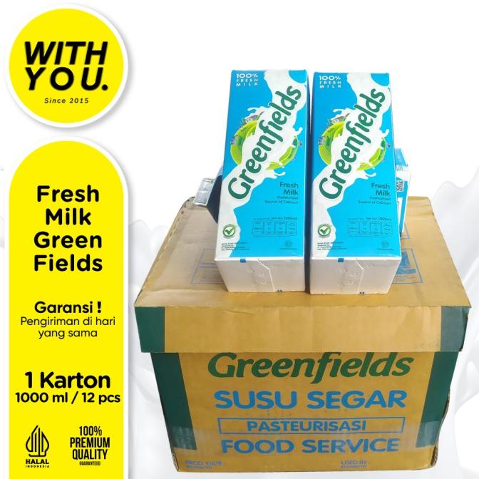 

GREENFIELDS Fresh Milk 1 karton @12pcs BEST SELLER!! TERLARIS TERPERCAYA ORIGINAL