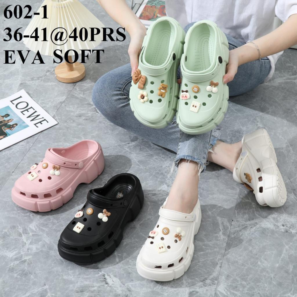 Sandal baim rubber eva sandal wedges perempuan hys / Sandal Kodok Wanita Sandal Kesehatan Sandal Kodok Jiblitz Sandal Baim Sendal Fuji Crocs HSN117 / SANDAL BAIM BANGKOK TEBAL BEAR IMPORT KARET JELLY