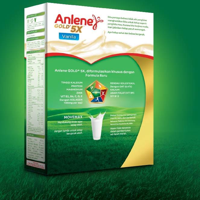 

Anlene Gold 5X Susu Bubuk Vanila 170g - Nutrisi Tulang, Sendi, dan Otot