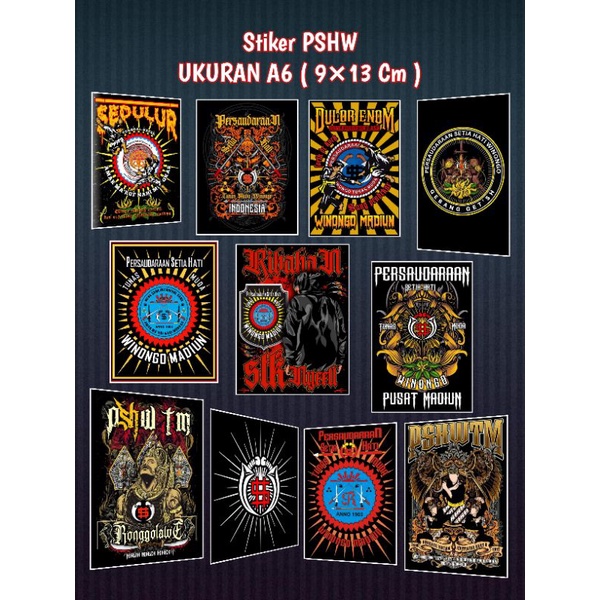 

Stiker PSHW TM ( Ukuran 9×13 Cm ) Murah keren size A6
