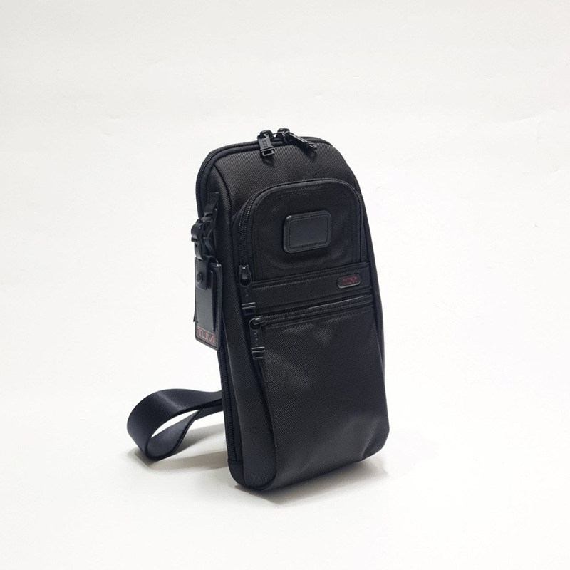 tas tumi original authentic compact sling bag nylon black