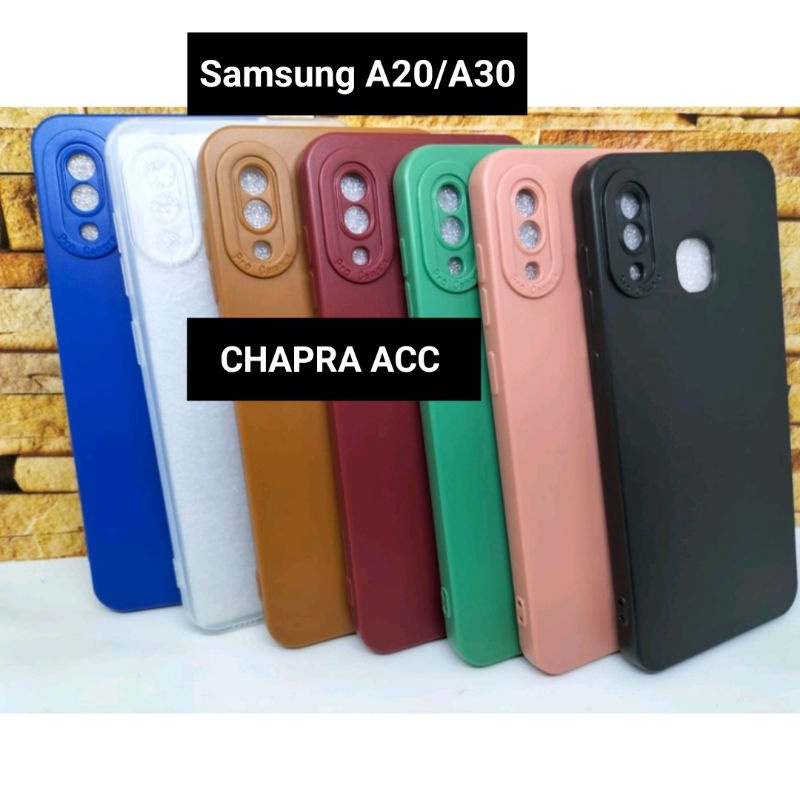 Type Hp Samsung A20 A30 Soft case/slikon/kondom/case terbaru macaron pro camera/kamera