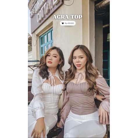 AGRA TOP WHITE WITH LOVE THE BRAND X STELLA LEE