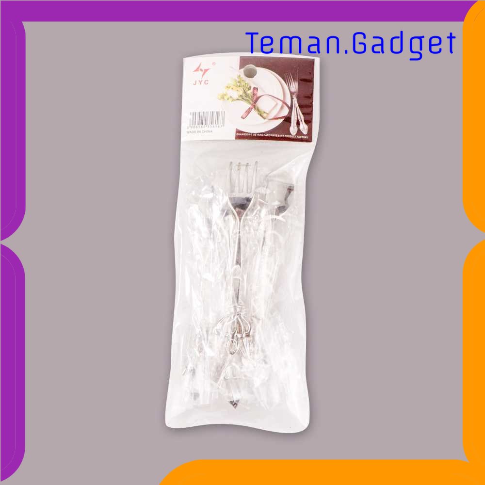 TG - DPR JYC Set Sendok Garpu Teh Vintage Teaspoon Fork Royal Style - LTA057