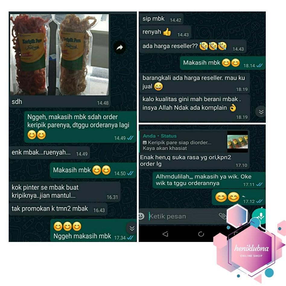 

(Etalase)(C21X)❤ Keripik Pare Jankriuk Kemasan Kecil berkualitas