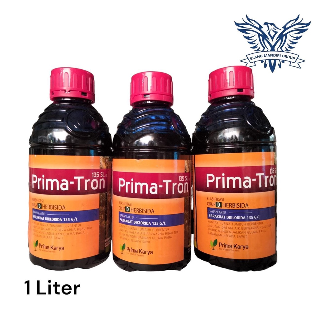 HERBISIDA PEMBASMI RUMPUT  PRIMATRON 135 SL 1 LITER Pengendali Gulma Dengan Cepat Bahan Aktif Parakuat Diklorida 135 g/l gramoxon 135 SL Prima Tron