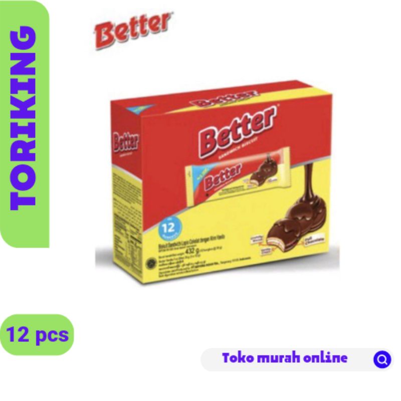 

BETTER SANDWICH COKLAT BOX - 1Box isi 12 pcs