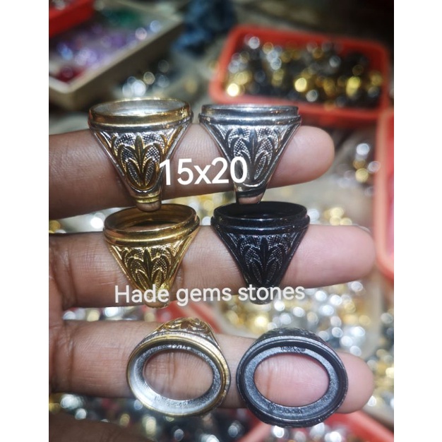 ring emban titanium super kualitas dim 15x20