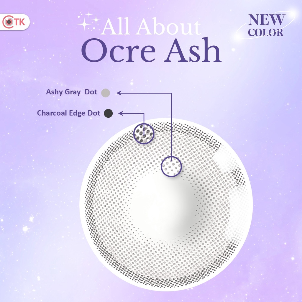 Softlens New More Dubai OCRE KAKAO &amp; OCRE ASH Normal &amp; Minus (-0.50 s/d -6.00) by CTK