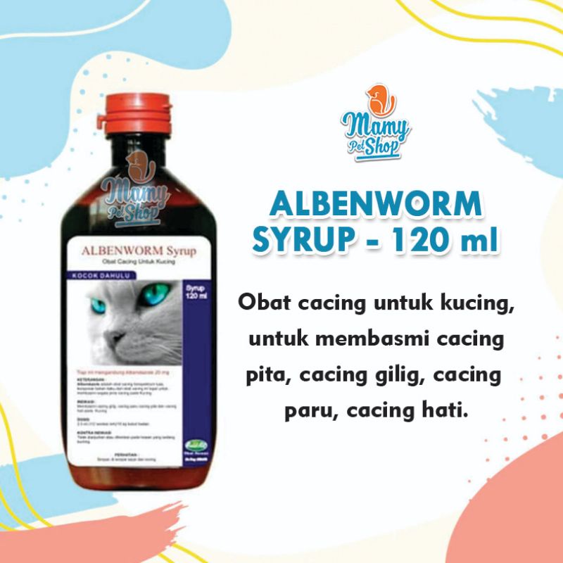 ALBENWORM OBAT CACING SIRUP KUCING