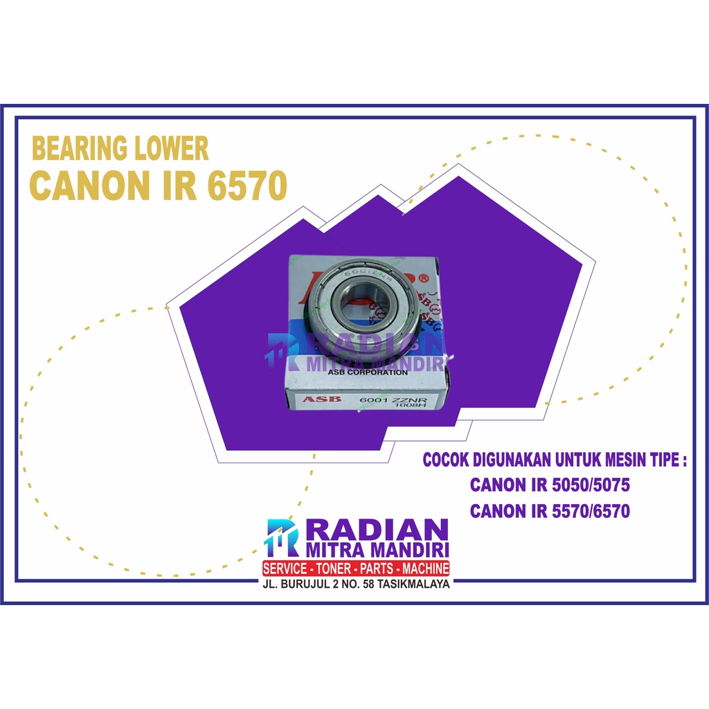 BEARING LOWER ASB MESIN FOTOCOPY CANON IR 6570