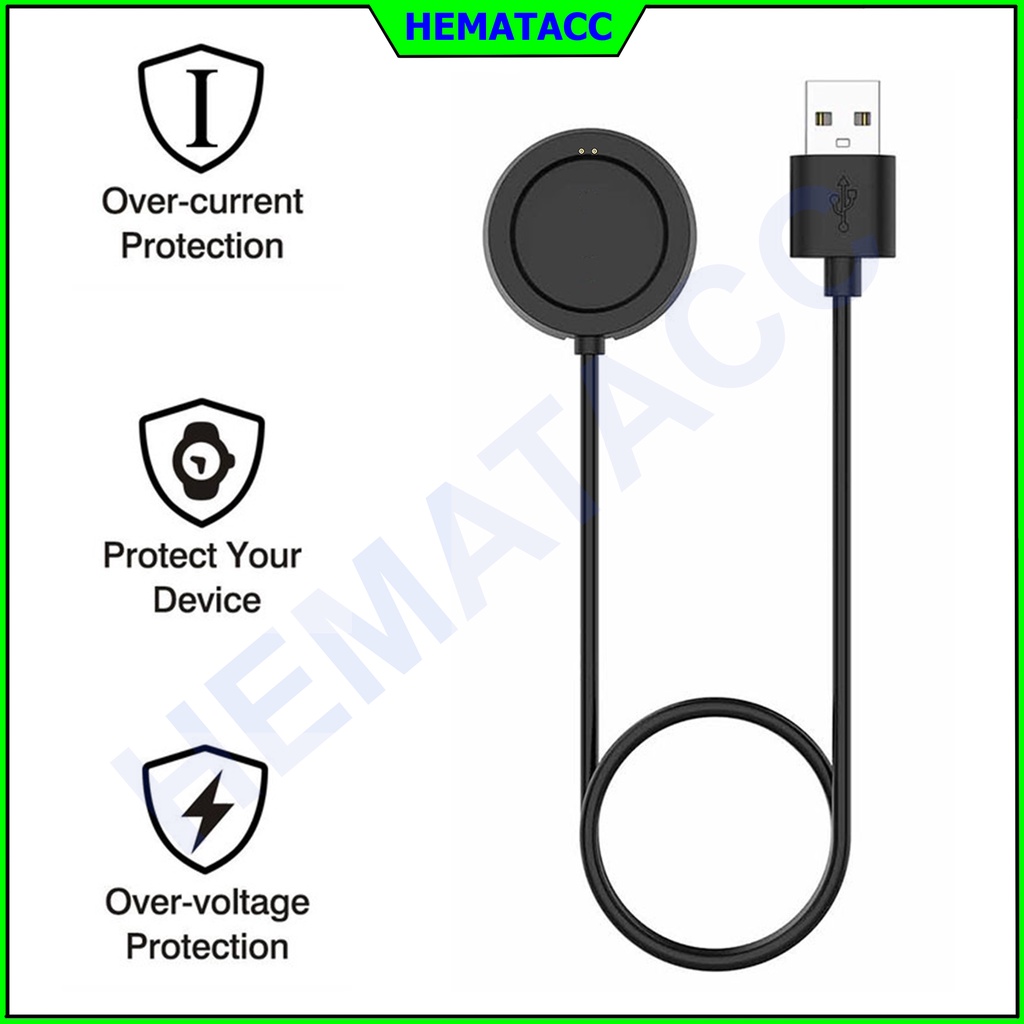 Kabel Charger Smartwatch T500 T55 X7 HW12 Hw16 Hw22 F8 W26 IWO Series Hematacc