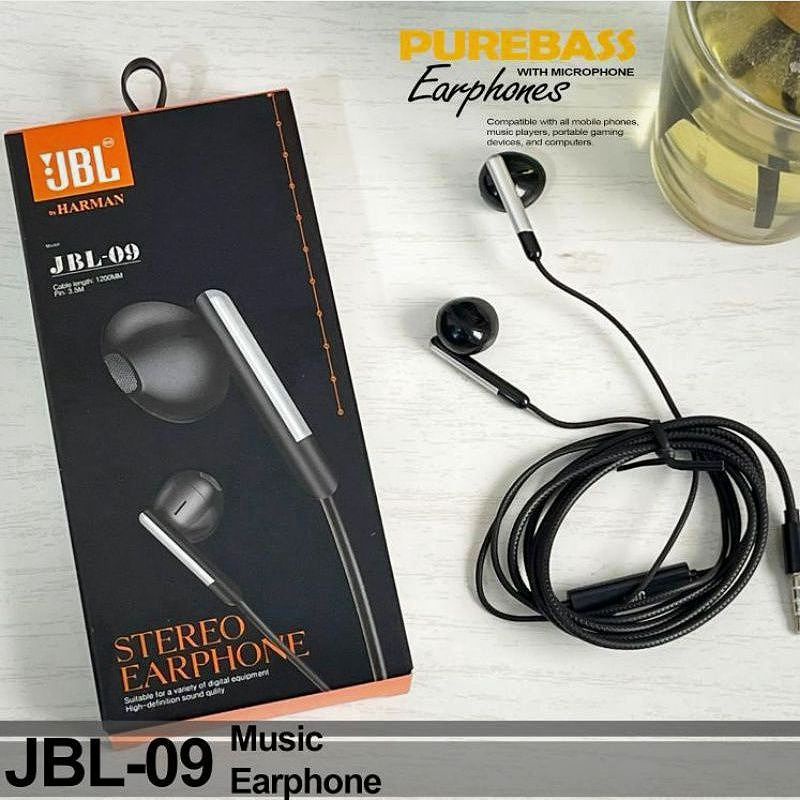 [JBL-9] Headset JBL extra Bass Earphone JBL Hight Sound Bass stereo