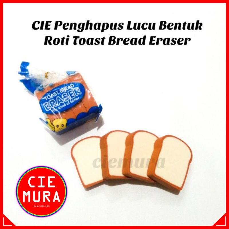 

CIE Penghapus Lucu Bentuk Roti Toast Bread Eraser