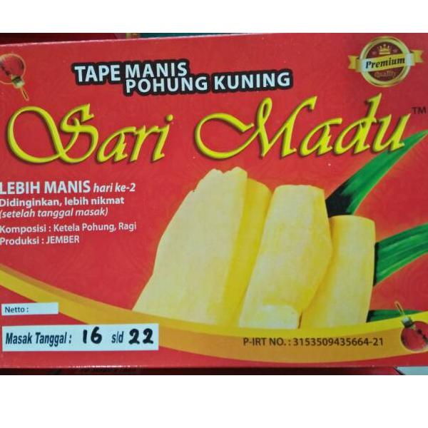 

Kirim sekarang Tape Sari Madu 600g Jember TERMURAH PPJ