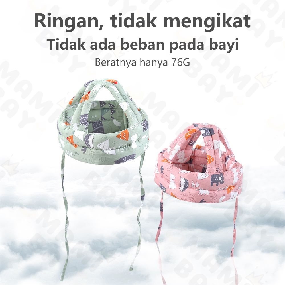 Mamibayi Topi helm pelindung kepala bayi jatuh Anti Bentur Baby Head Protector