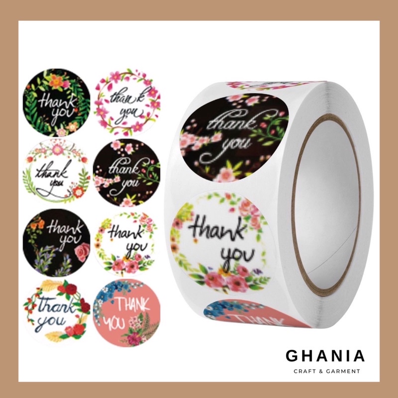 

Label Sticker Thank You Bulat For Olshop Untuk Dekorasi Jualan