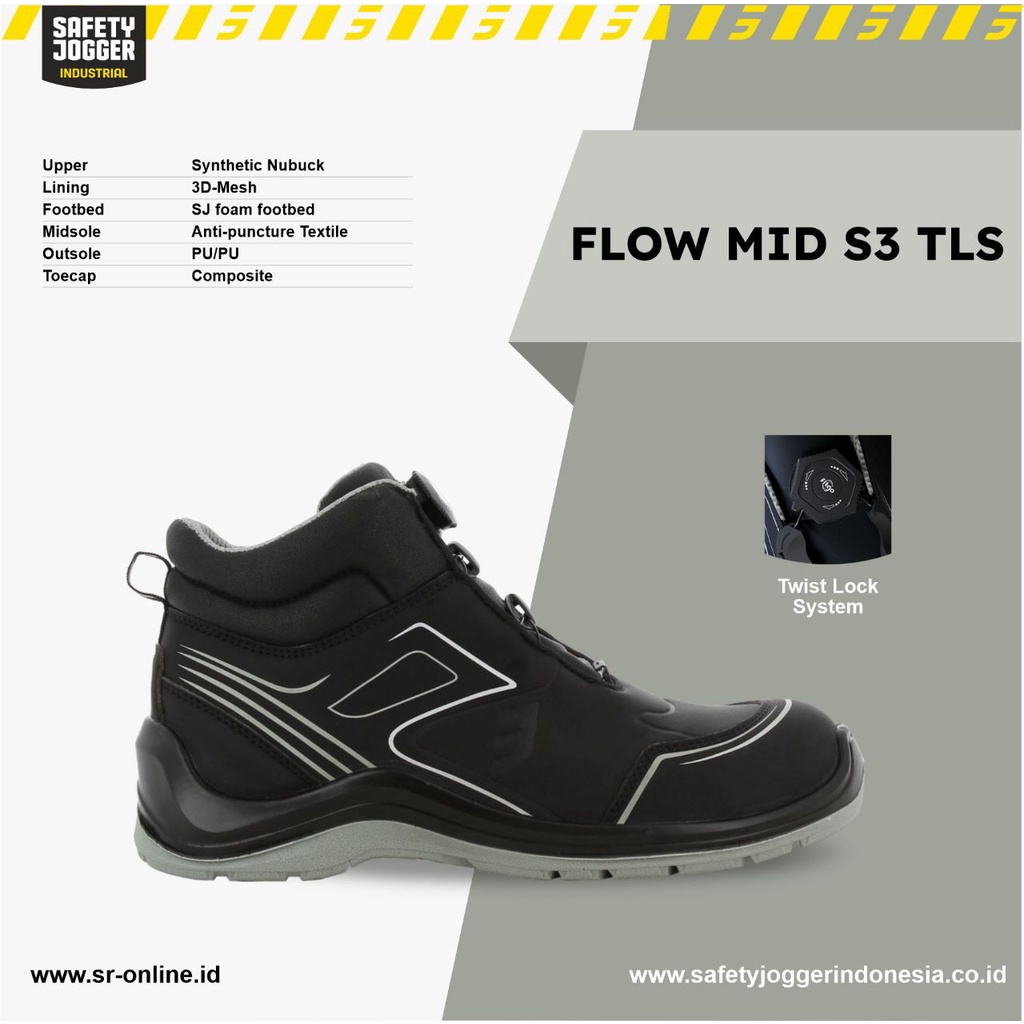 Jual SAFETY JOGGER FLOW S3 MID TLS S3 ESD SRC Shopee Indonesia