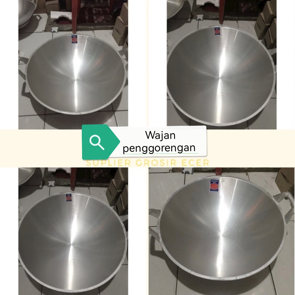 Wajan jumbo kuali penggorengan super jumbo ukuran 24,26, 28,30 CM wajan penggorengan