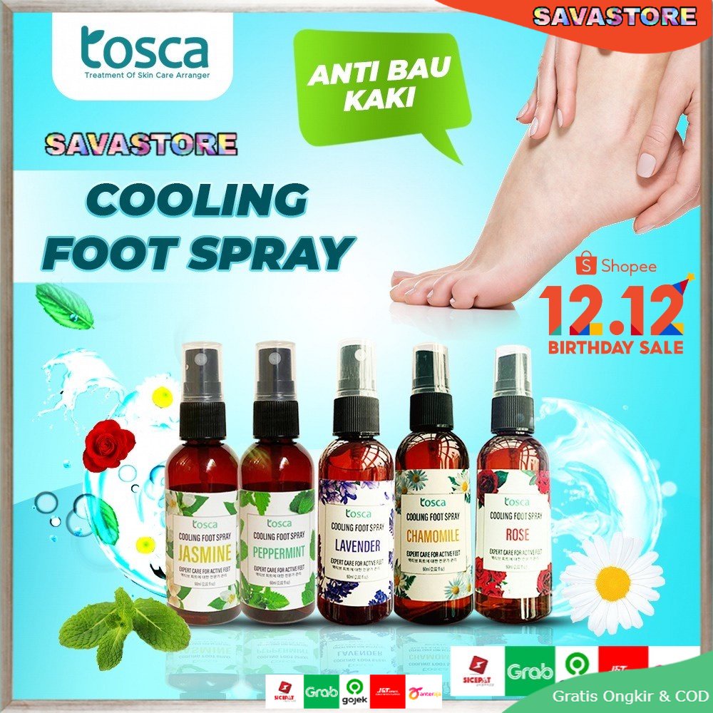 COOLING FOOT SPRAY PENGHILANG BAU KAKI - FOOT SPRAY - DEODORANT KAKI PENGHILANG BAU KAKI