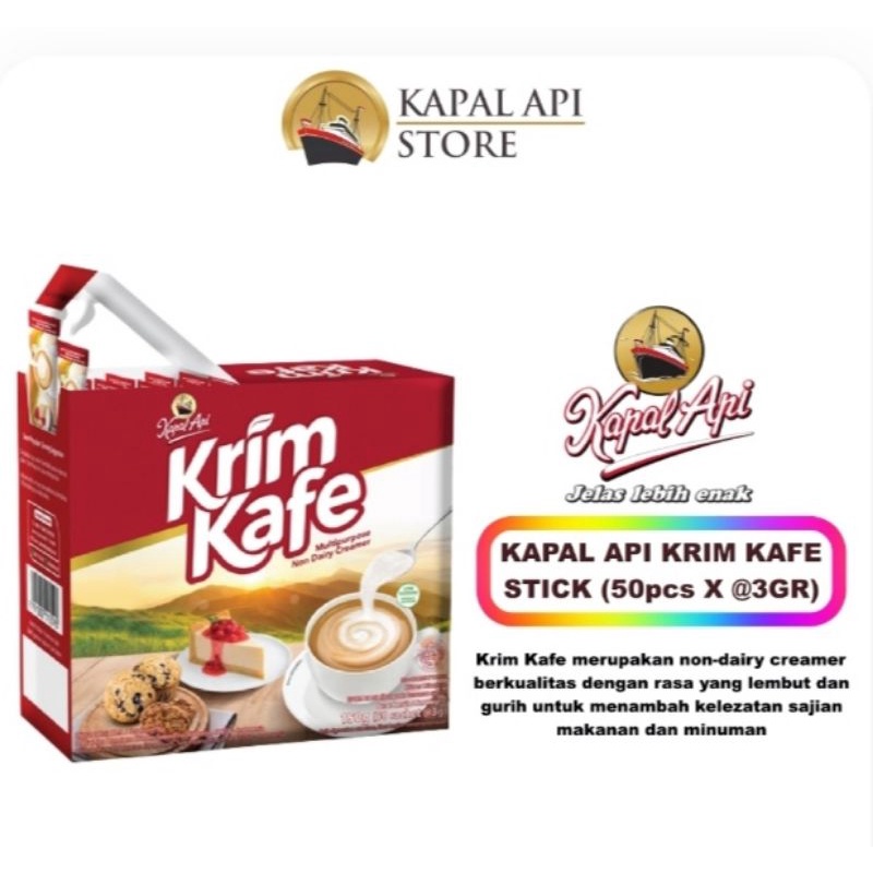 

KRIM KAFE KAPAL API 150 GRAM KOPI KRIMER BUBUK KREMER KOPI SUSU CAPUCCINO MAXCREAMER