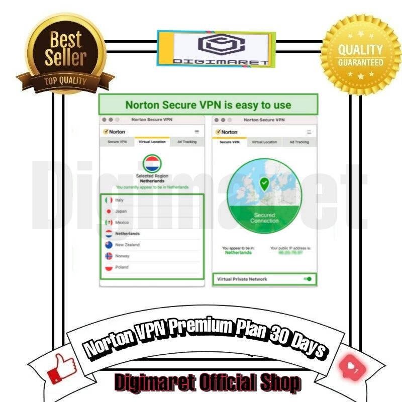 Norton VPN Premium Plan 30 Days | Norton Secure VPN | Software VPN Terbaik | Software VPN Norton