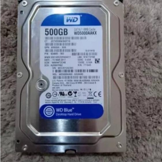 limited STOCKHardisk WD WDC 500GB Blue HDD CCTV Harddisk PC Hard disk Komputer|KD2