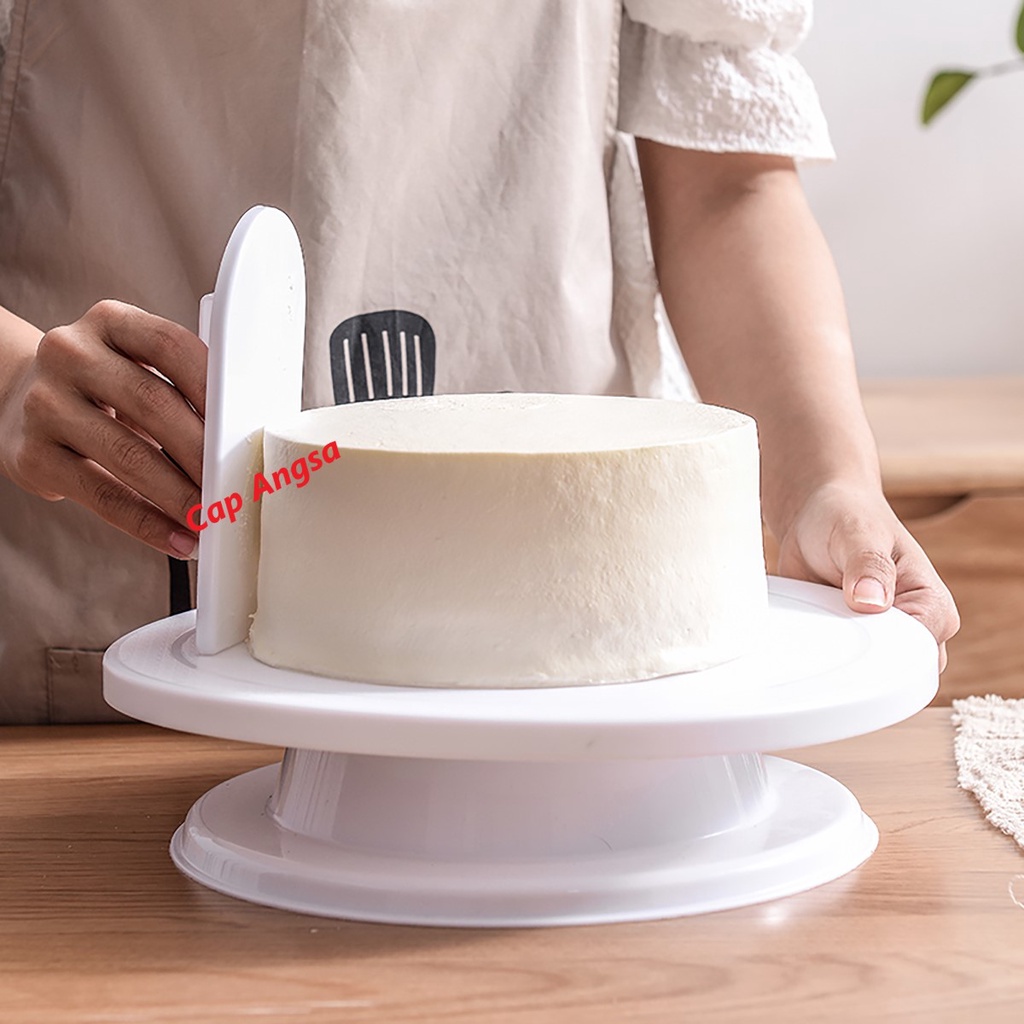 PENGHALUS PEMOLES CREAM KUE TART CAKE SMOOTHER CREAM FONDANT ICING TOOL PERATA KRIM TROWEL DEKORASI