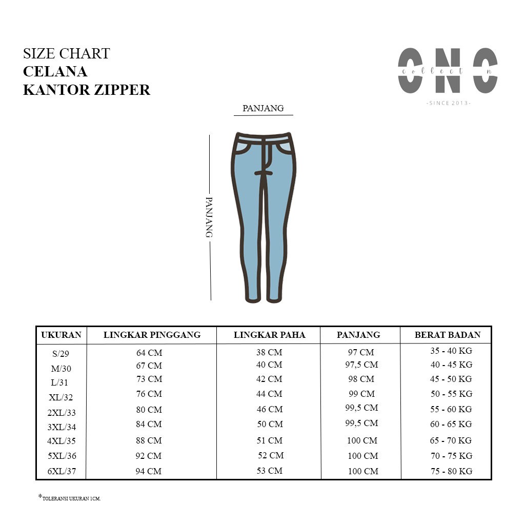 Celana Kantor Zipper - Celana Slim Wanita