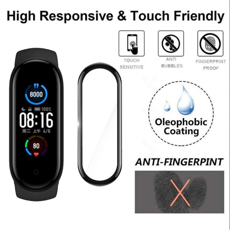 Xiaomi Band Screen Protector Soft TPU  Mi Band 3 4 5 6 2D 3D Full Film Covered