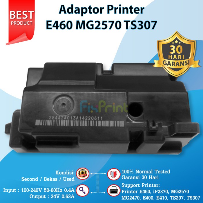 Adaptor / Power Supply Canon iP2870 MG2577s MG2470 iP2870s MG2570s