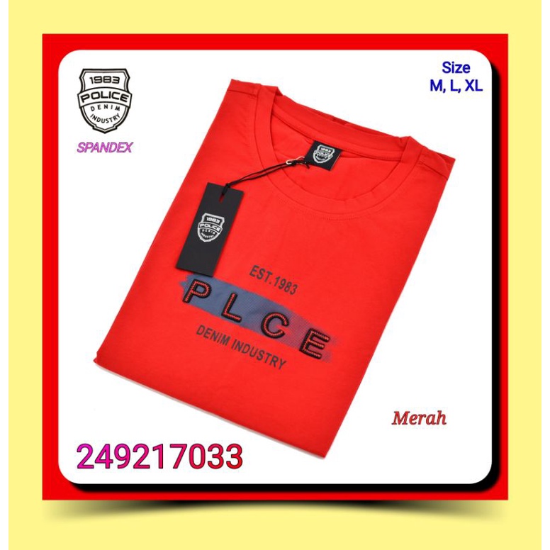 Kaos Oblong Pria Police Denim Industry 249217033