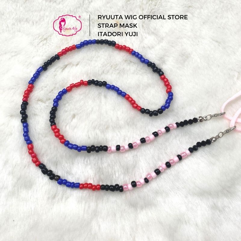 Ryuuta Wig Strap Mask Tali Kalung Masker Jujutsu Kaisen Itadori Yuji