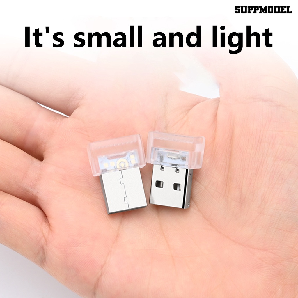 [Auto] Mood Light Seven Gradient Colors Plug And Play Hemat Energi Banyak Gaya Tidak Mempesona Dekorasi Interior Portable Mini Car USB Atmosphere Light Untuk Otomotif