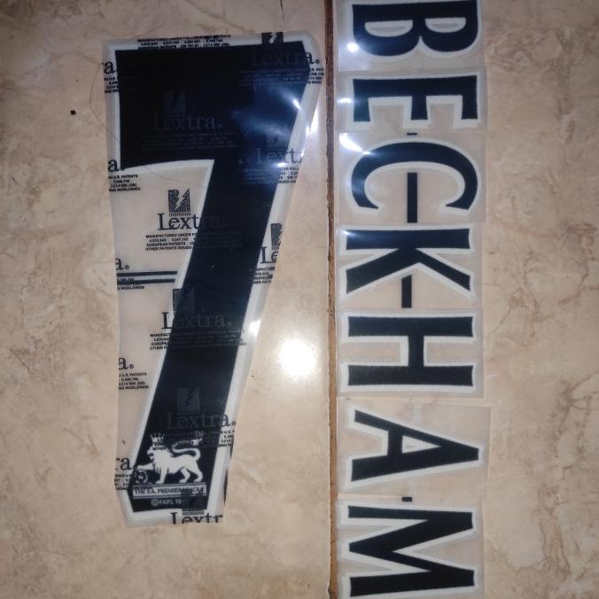 Nameset Beckham EPL 97/07 Velvet remake HK