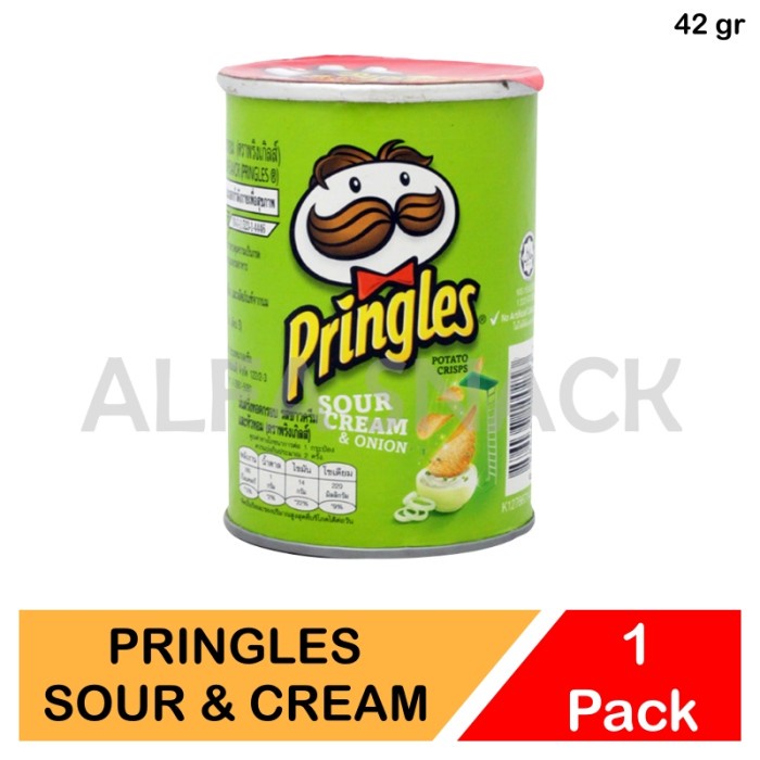 

Pringles Potato Chips Rasa Sour Cream & Onion 42 gram